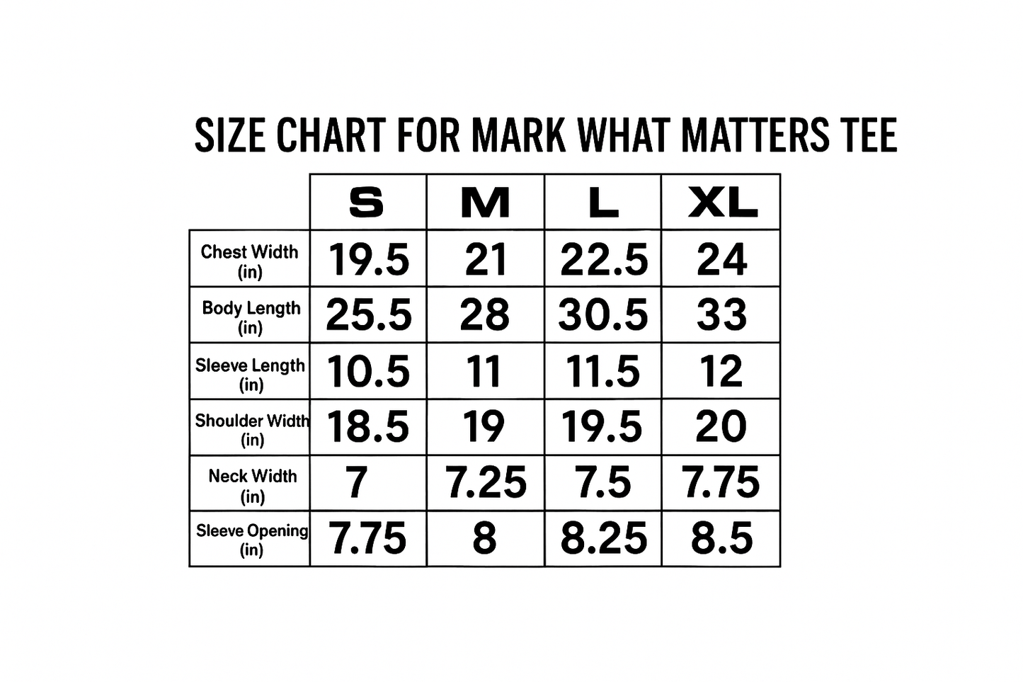 BLUE MARK WHAT MATTERS TEE