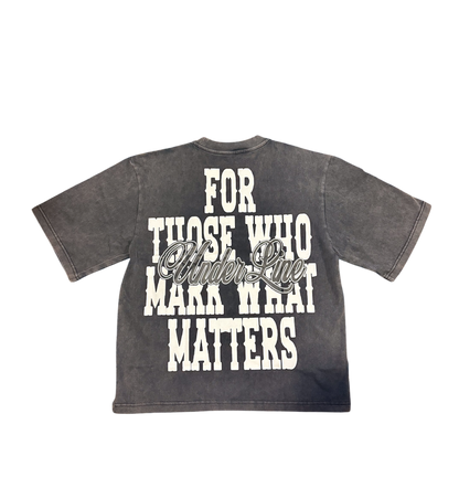 BLACK MARK WHAT MATTERS TEE